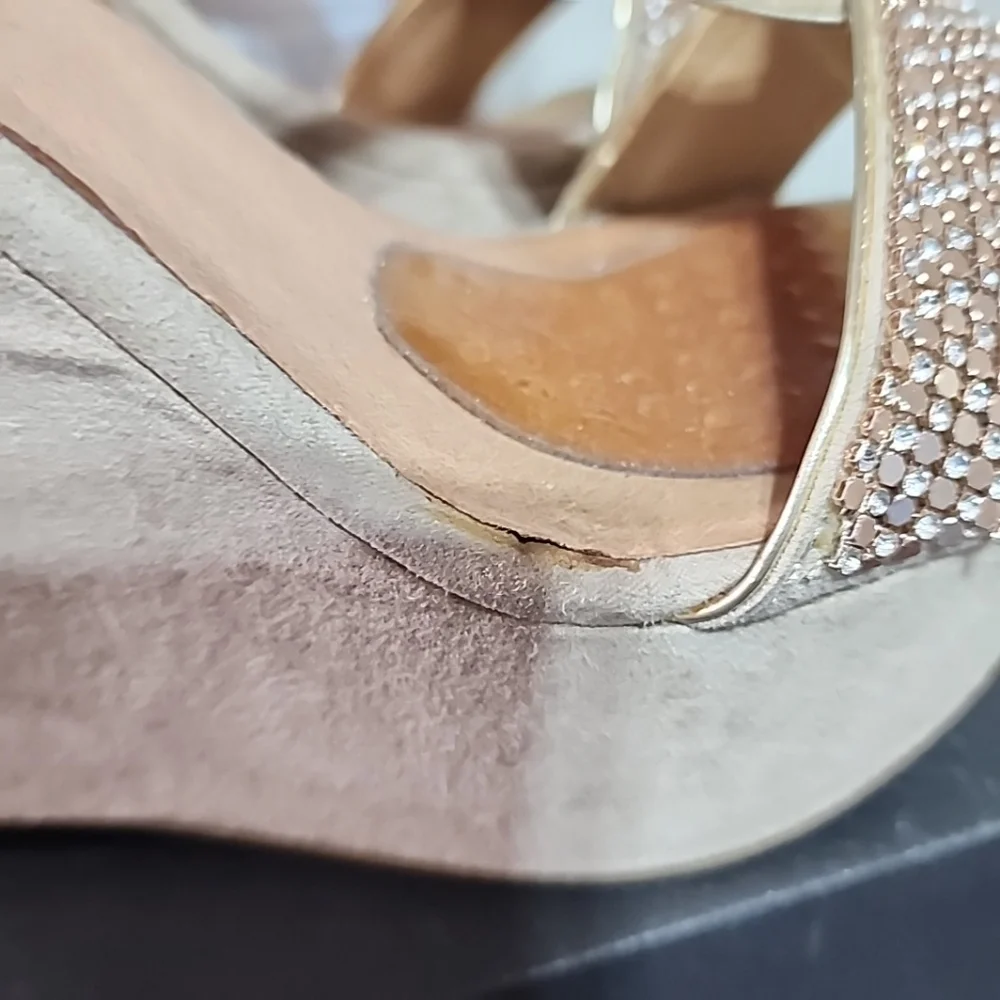 Aldo Y2k Wedges With Rhinestones.  Size 6